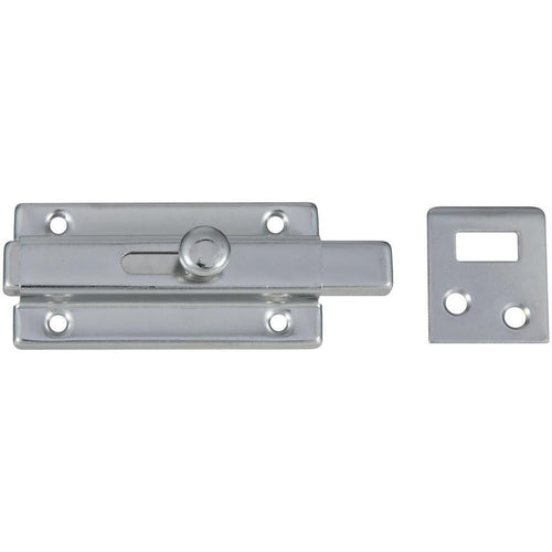 National 3 In. Chrome Door Slide Bolt