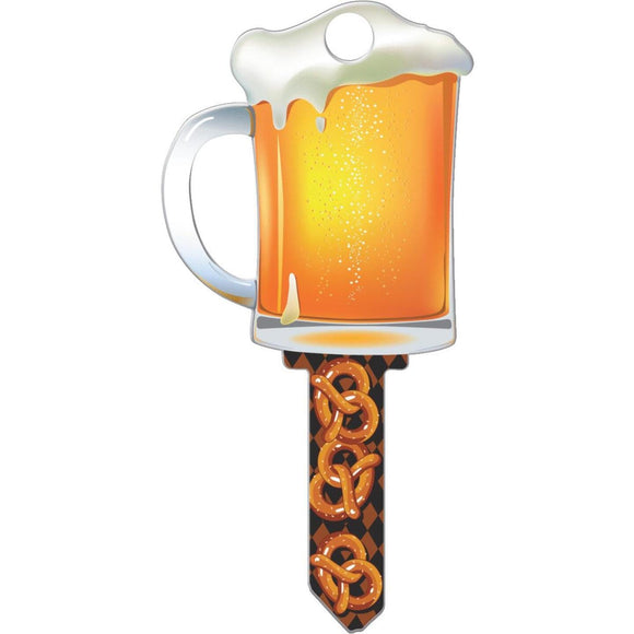 Lucky Line Beer Mug Design Decorative House Key, KW11