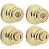 Kwikset Polished Brass Door Knob Combo