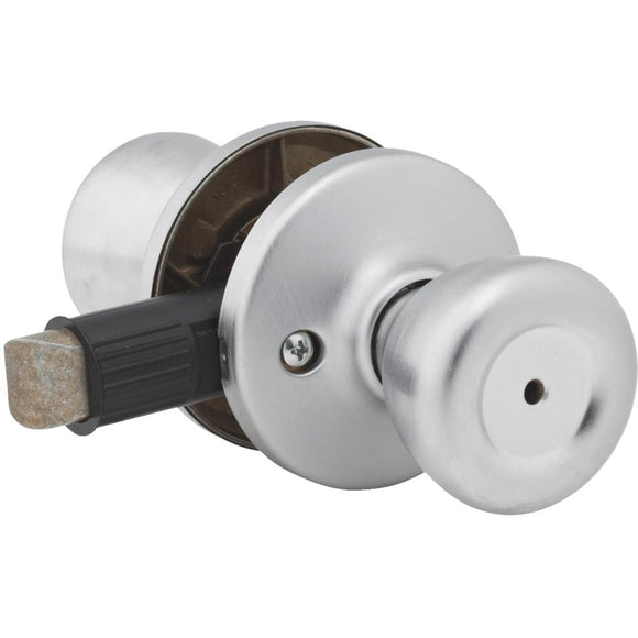 Kwikset Satin Chrome Mobile Home Privacy Lockset