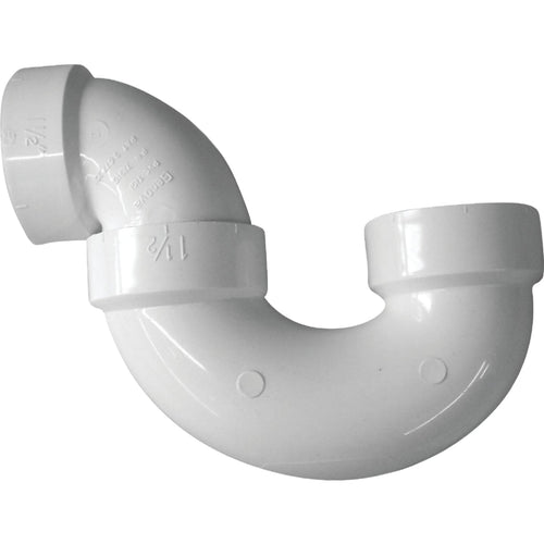 Charlotte Pipe 1-1/2 In. White PVC P-Trap