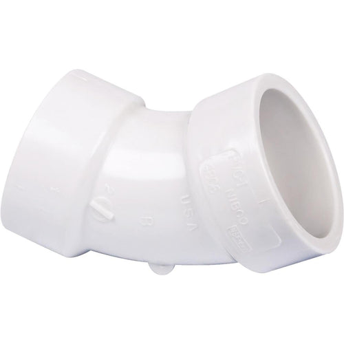 Charlotte Pipe 1-1/4 In. 45D PVC Short Radius Elbow