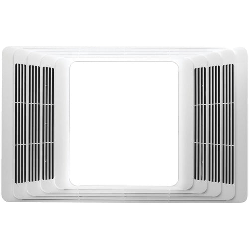 Broan 80 CFM 2.0 Sone Bath Exhaust Fan with Heater & Light