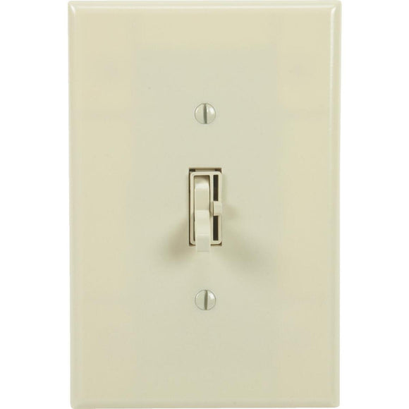 Lutron Toggler Incandescent Ivory Single Pole Preset Slide Dimmer Switch