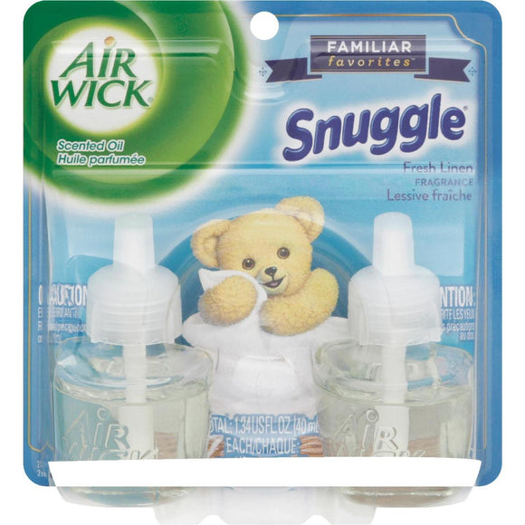 Air Wick Snuggle Fresh Linen Scented Oil Refill (2-Pack)