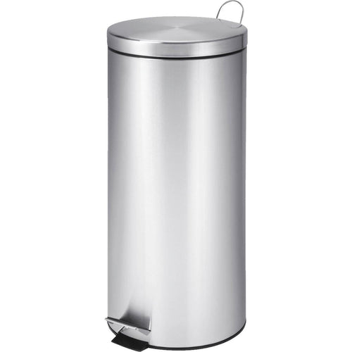 Honey Can Do 30 Liter Stainless Steel Step-On Wastebasket