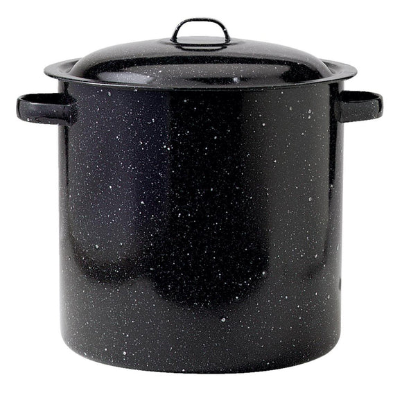 GraniteWare 15.5 Qt. Black Stockpot