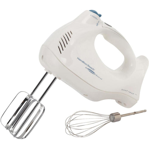 Hamilton Beach 6-Speed White Hand Mixer