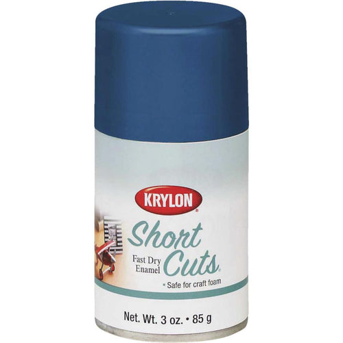 Krylon Short Cuts 3 Oz. High-Gloss Enamel Spray Paint, Ocean Blue