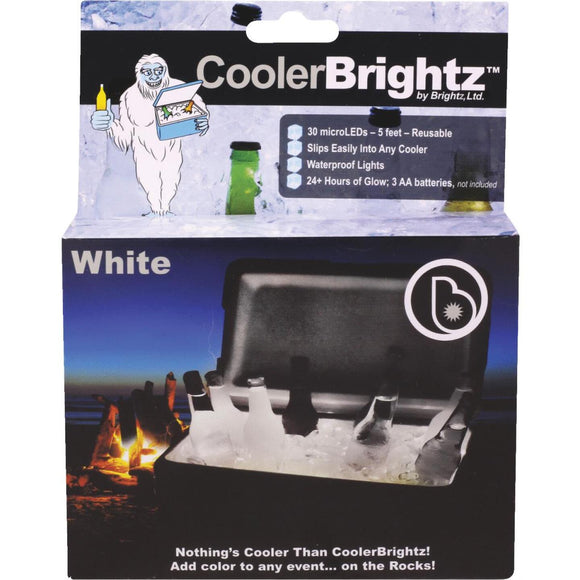 Cooler Brightz White MicroLED 30-Bulb 5Ft. Cooler Light Set