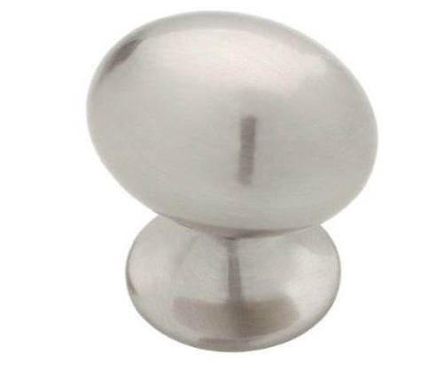 Liberty Hardware PN0393L-SN-U1 Satin Nickel Large Football Knob (35 mm (10-Pack))