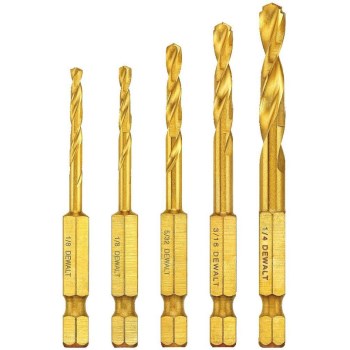 DeWalt DD5155 5pc Twist Drill Bit Set