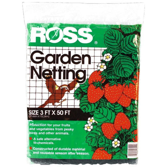 ROSS GARDEN NETTING (3X50 FOOT, BLACK)